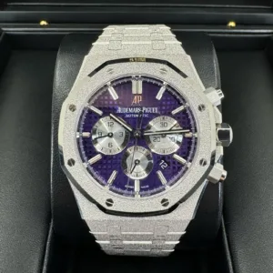 Audemars Piguet Royal Oak Chronograph Frosted White Gold 41mm Purple 26331BC.GG.1224BC.01
